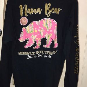 Simply Southern Navy Blue Long Sleeve Shirt